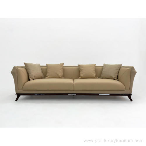 Modern frosted leather sofa